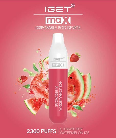 IGET-MAX-STRAWBERRY-WATERMELON-ICE.jpg iGET MAX VAPE 2300 PUFF – STRAWBERRY WATERMELON ICE