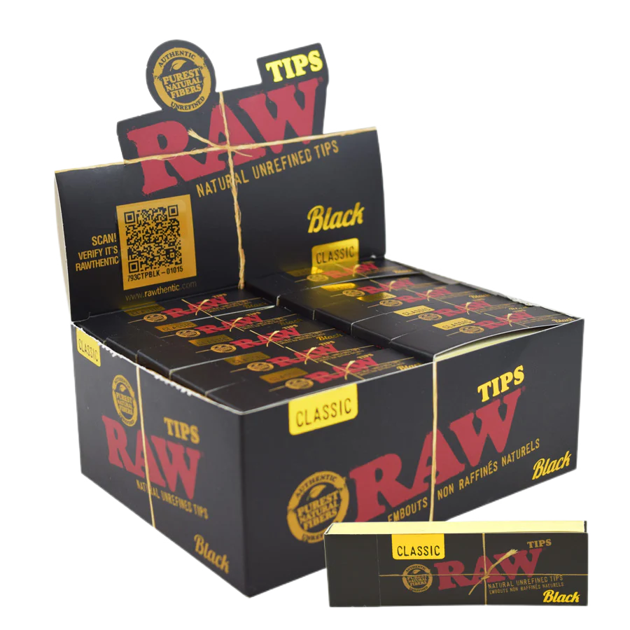 Raw-Classic-Black-Tips-50-Packs-Box_900x_png.png RAW Classic Filter Tips - Black Classic