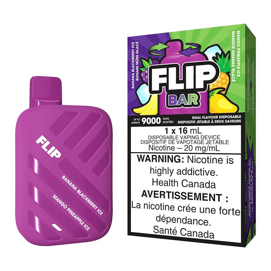 flip-bar-disposable-vape-device-banana-blackberry-ice-and-mango-pineapple-ice.jpg Flip Bar Disposable Vape Device - Banana Blackberry Ice And Mango Pineapple Ice