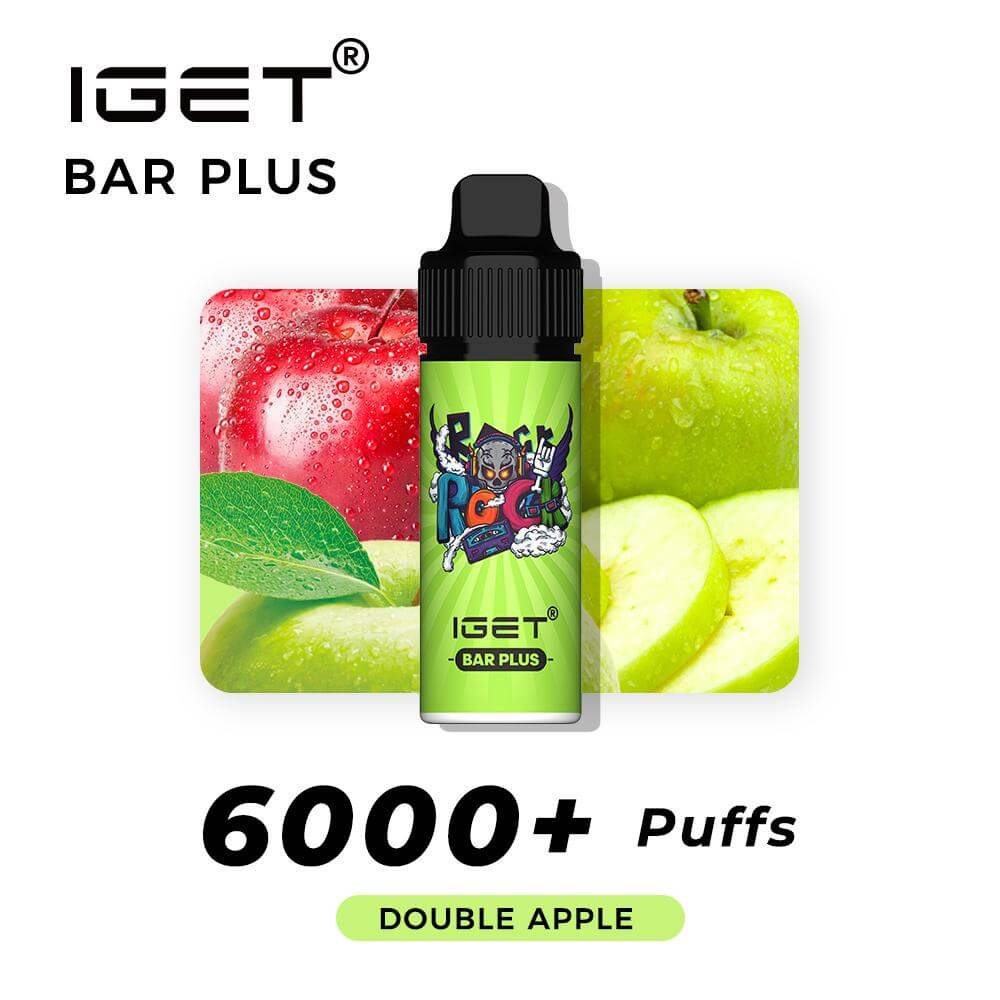 iGET-Bar-Plus-Double-Apple-6000-Puffs-The-Vape-Bar-iGET-Vapes-Australia.jpg iGET BAR PLUS VAPE 6000 PUFF – DOUBLE APPLE