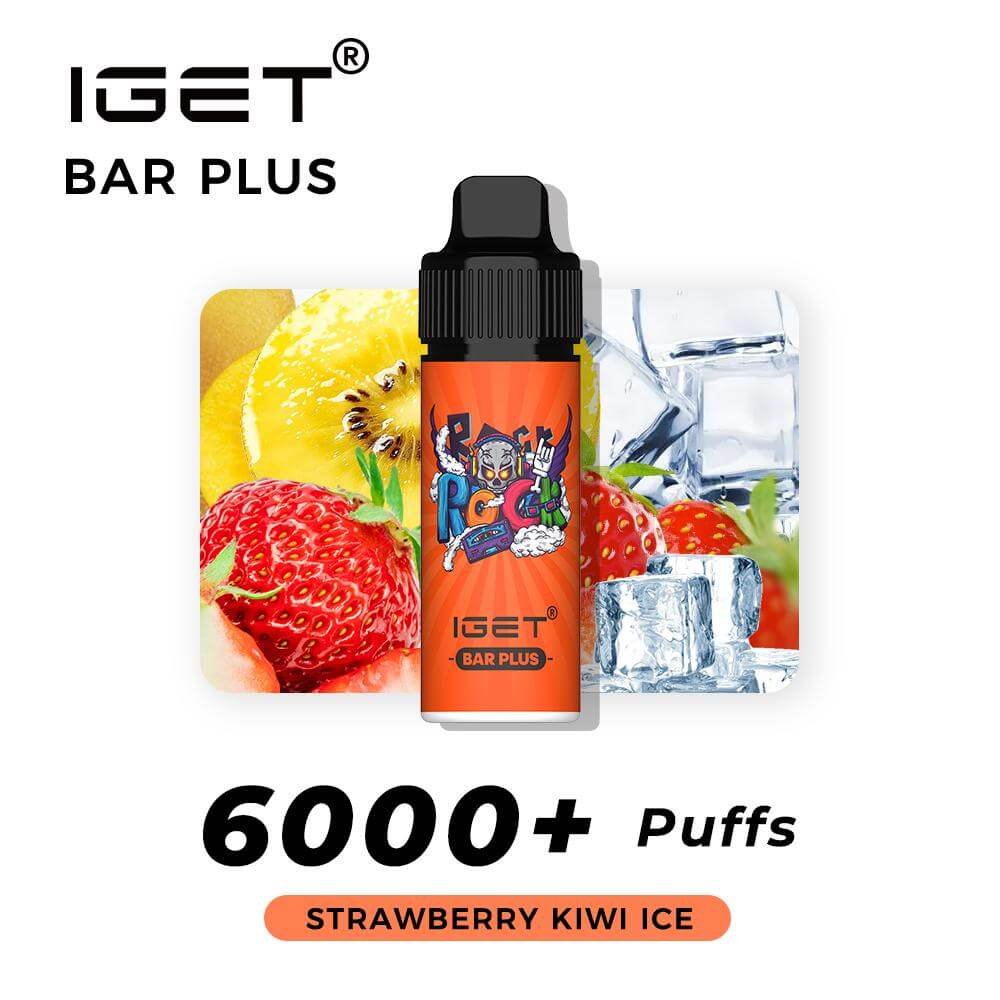iGET-Bar-Plus-Strawberry-Kiwi-Ice-6000-Puffs-The-Vape-Bar-iGET-Vapes-Australia.jpg iGET BAR PLUS VAPE 6000 PUFF – STRAWBERRY KIWI ICE