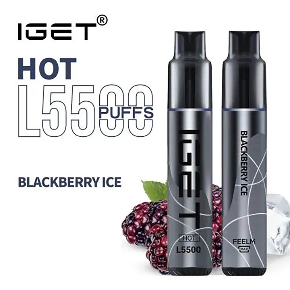 iGET-HOT-L5500-Blackberry-Ice.jpg iGET HOT VAPE 5500 PUFF – BLACKBERRY ICE