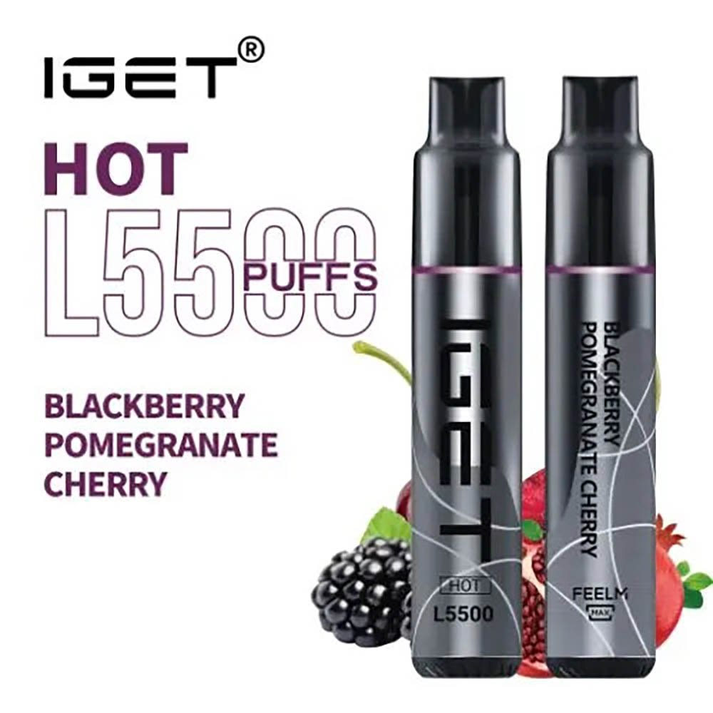 iGET-HOT-L5500-Blackberry-Pomegranate-Cherry.jpg iGET HOT VAPE 5500 PUFF – BLACKBERRY POMEGRANATE CHERRY