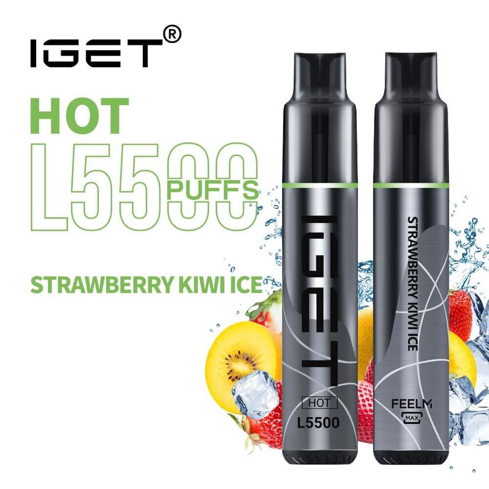 iGET-HOT-L5500-Strawberry-Kiwi-Ice-5500-Puff-Disposable-Vape-Australia-The-Vape-Bar-buy-iget-vape-online.jpg iGET HOT VAPE 5500 PUFF – STRAWBERRY KIWI ICE