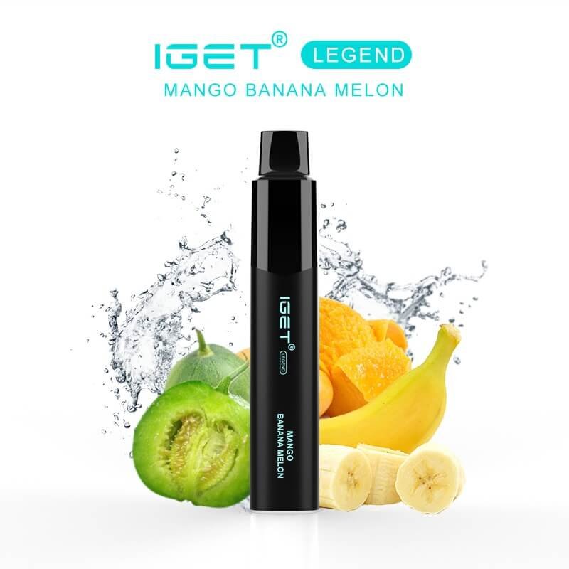 iGET-Legend-Mango-Banana-Melon-The-Vape-Bar.jpg iGET LEGEND VAPE 4000 PUFF – MANGO BANANA MELON