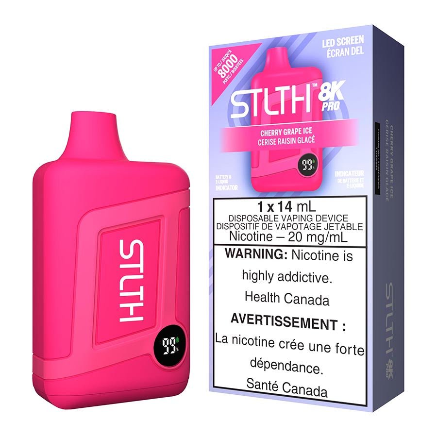 stlth-8k-pro-disposable-vape-device-cherry-grape-ice.jpg STLTH 8K Pro Disposable Vape Device - Cherry Grape Ice