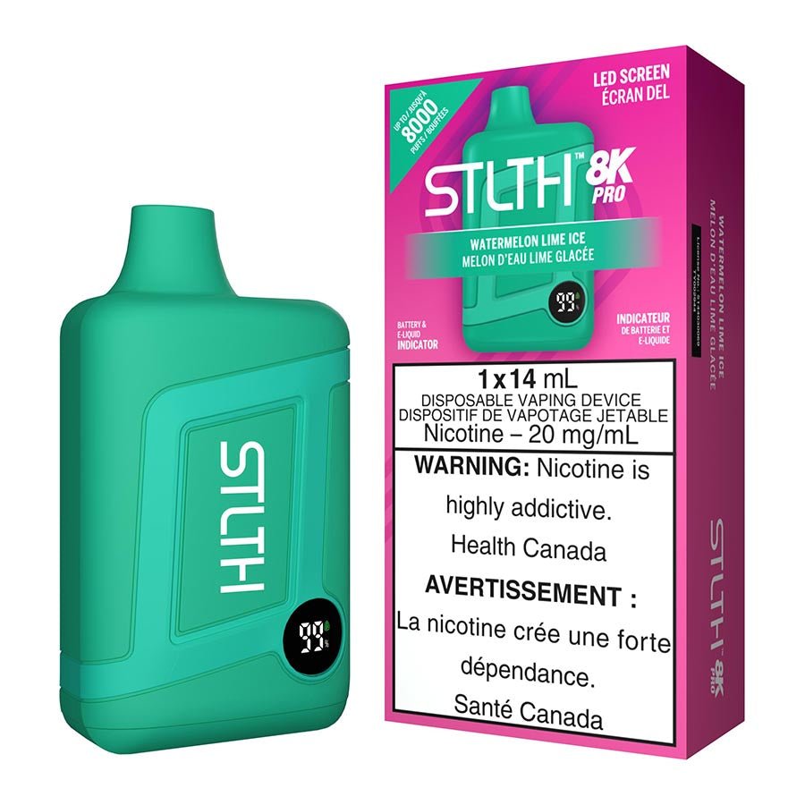 stlth-8k-pro-disposable-vape-device-watermelon-lime-ice.jpg STLTH 8K Pro Disposable Vape Device - Watermelon Lime Ice