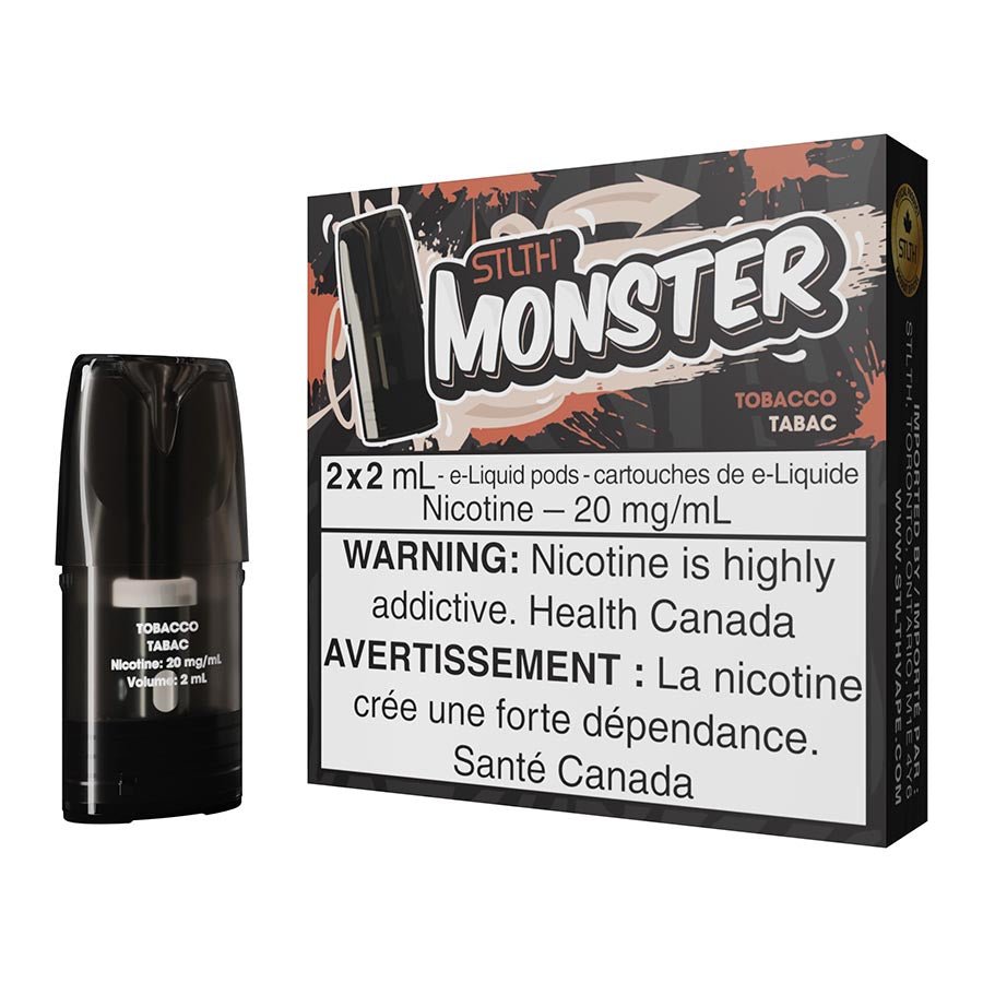 stlth-monster-e-liquid-pod-pack-tobacco.jpg STLTH Monster E-Liquid Pod Pack - Tobacco