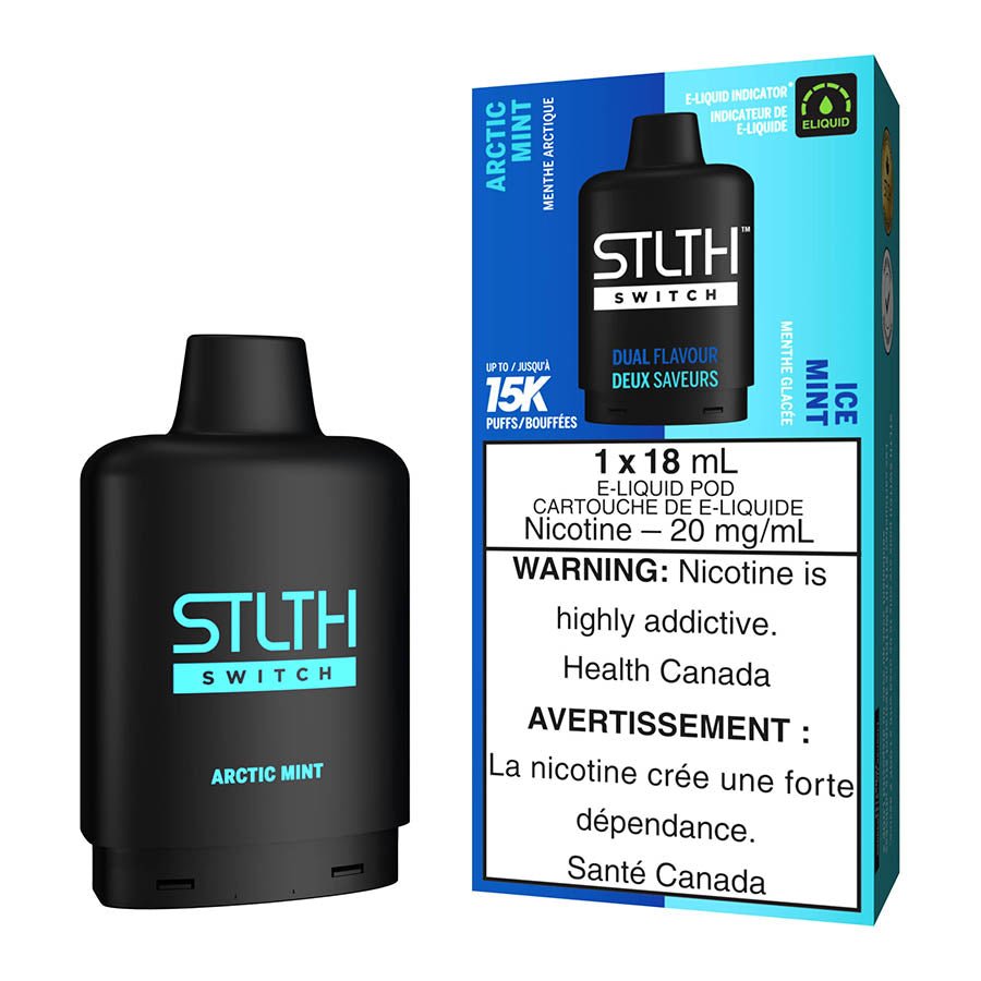 stlth-switch-e-liquid-pod-pack-arctic-mint-and-ice-mint.jpg STLTH Switch E-Liquid Pod Pack - Arctic Mint And Ice Mint