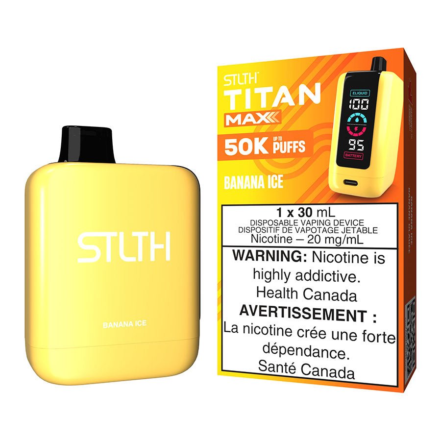 stlth-titan-max-disposable-vape-device-banana-ice.jpg STLTH Titan Max Disposable Vape Device - Banana Ice