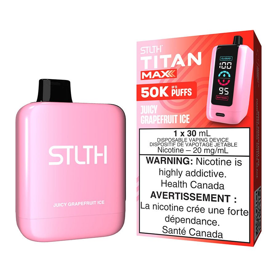 stlth-titan-max-disposable-vape-device-juicy-grapefruit-ice.jpg STLTH Titan Max Disposable Vape Device - Juicy Grapefruit Ice