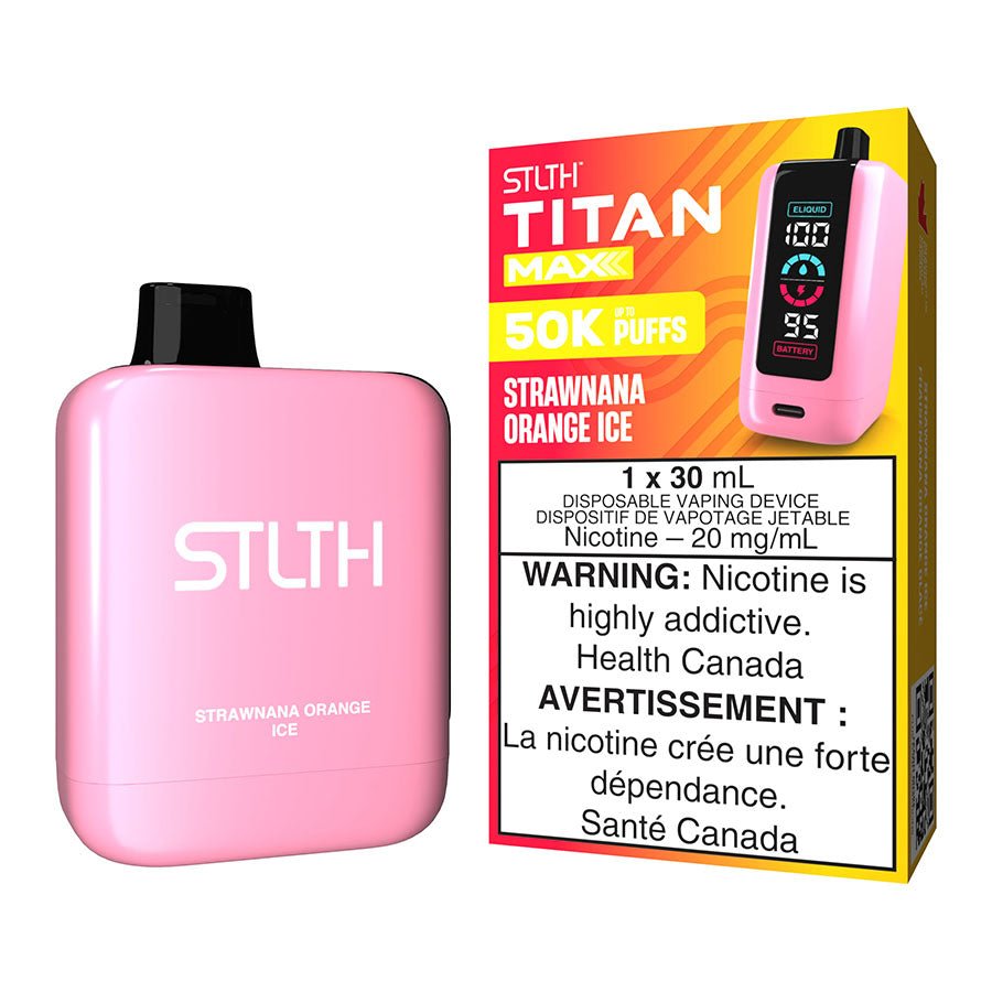 stlth-titan-max-disposable-vape-device-strawnana-orange-ice.jpg STLTH Titan Max Disposable Vape Device - Strawnana Orange Ice