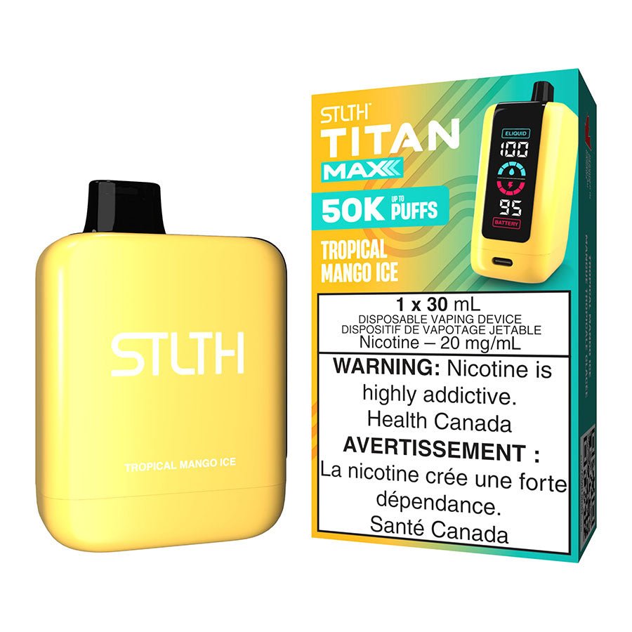 stlth-titan-max-disposable-vape-device-tropical-mango-ice.jpg STLTH Titan Max Disposable Vape Device - Tropical Mango Ice