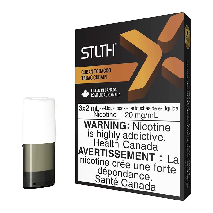 stlth-x-e-liquid-pod-pack-cubano.jpg STLTH X E-Liquid Pod Pack - Cuban Tobacco